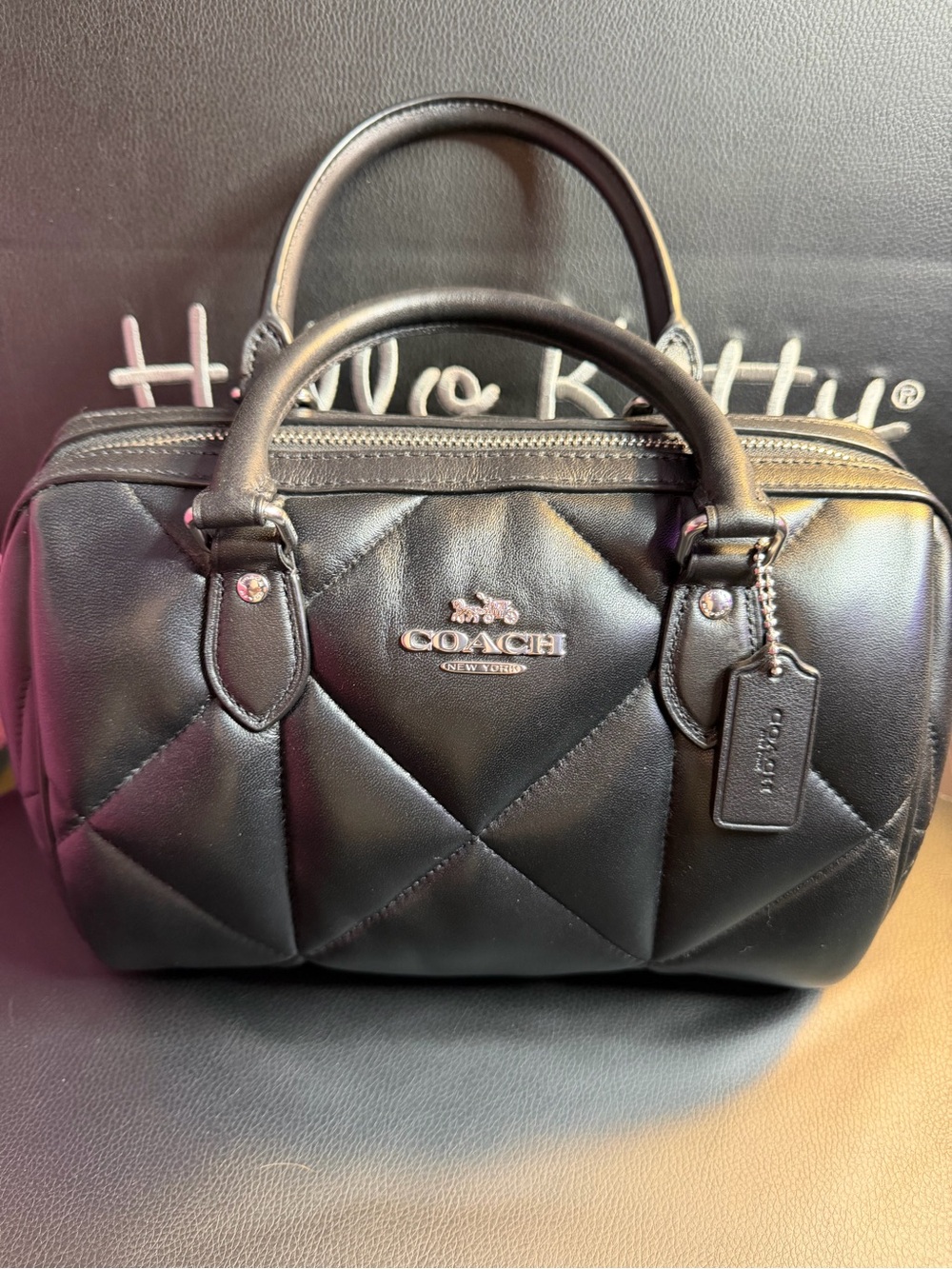 Coach Quilted Leather Satchel Bag
